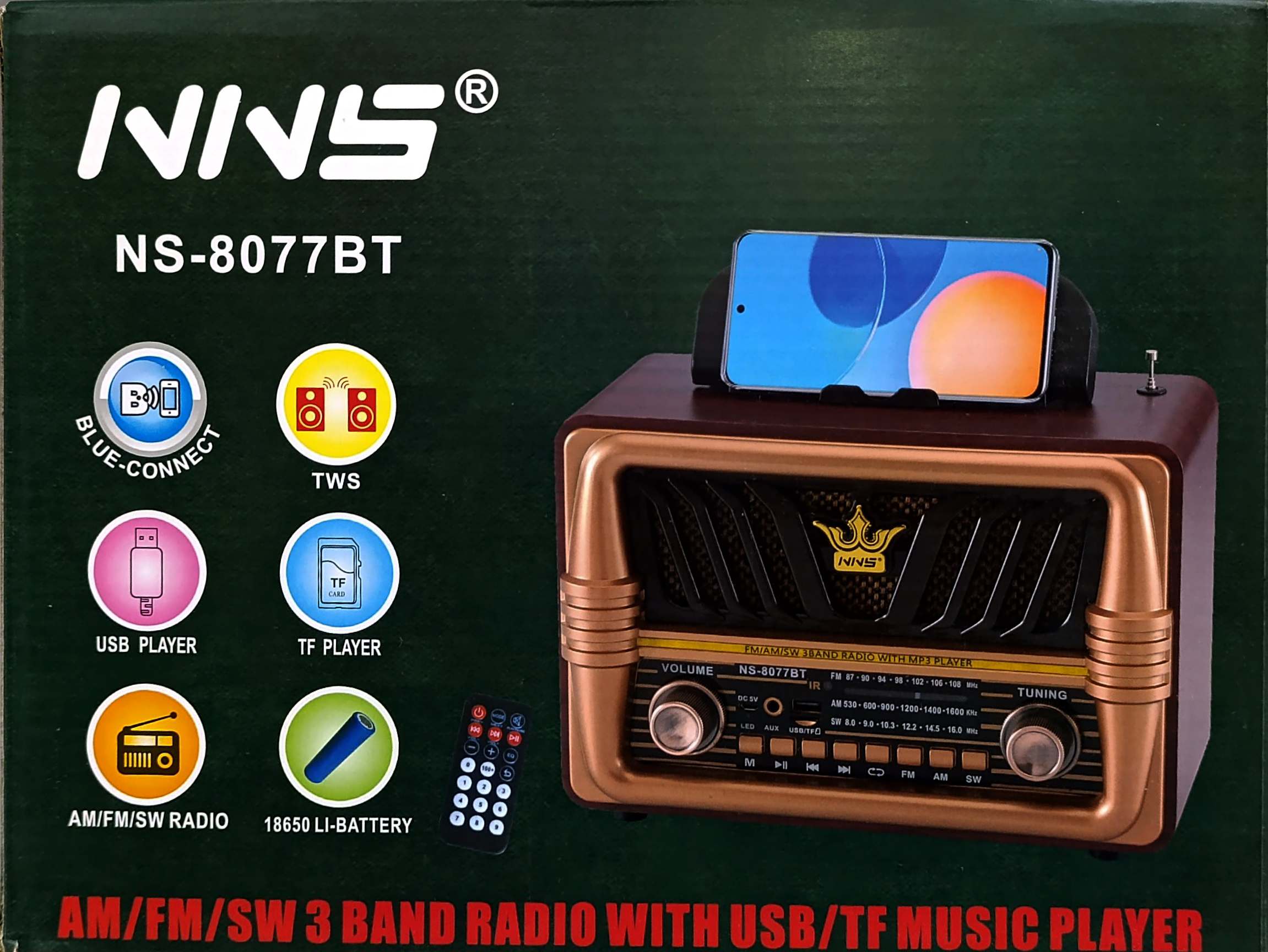 خرید رادیو NS-8077BT